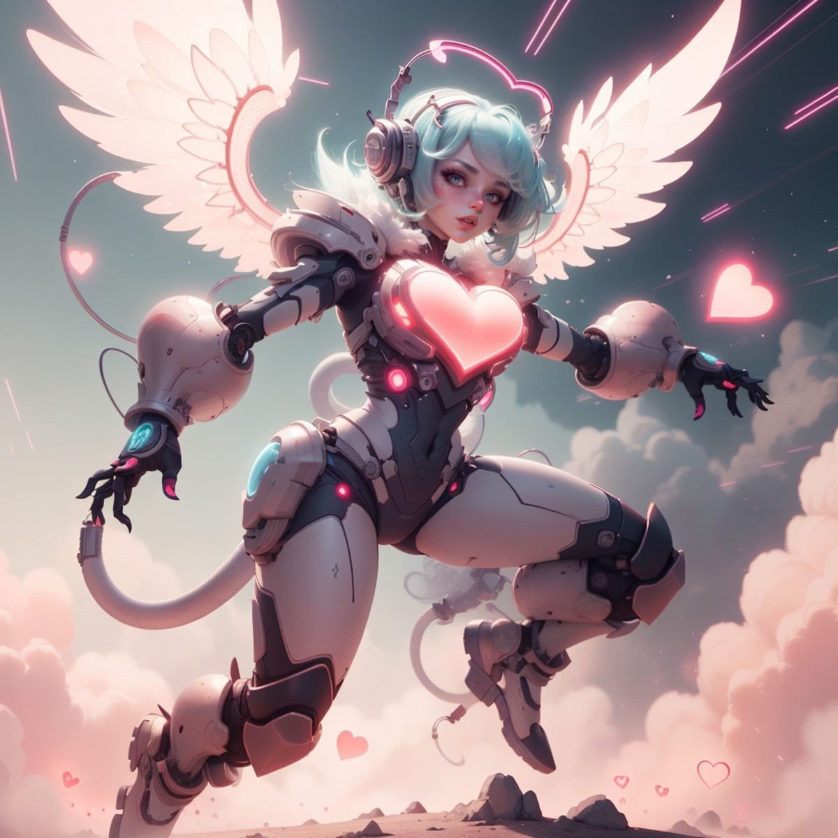 09625-12346-, cupidtech ,scifi, _monster girl,colored glowing hair , dynamic pose, excessive fog ,.png
